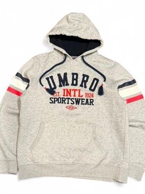 Y2K Umbro Sportswear Graphic Striped Hoodie